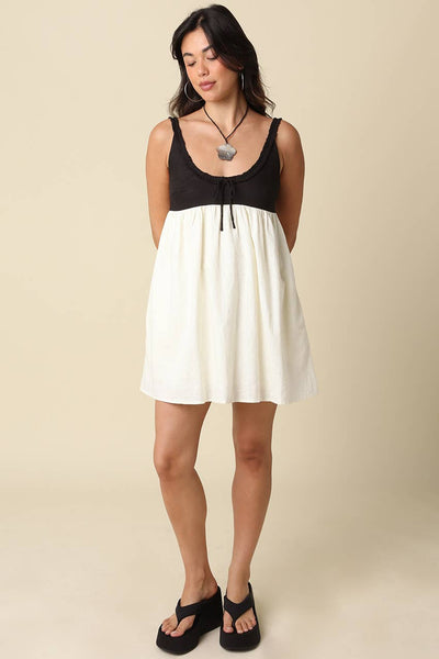 Kamari Contrast Mini Dress