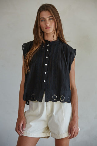 Lainey Eyelet Top