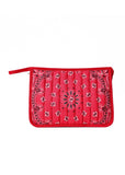 Bandana Cosmetic Pouch - Red