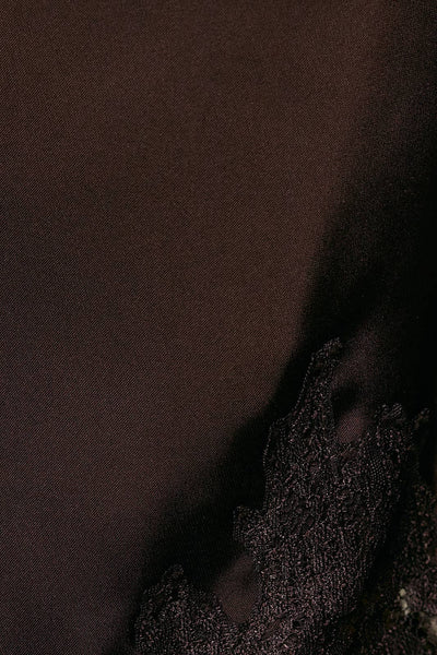 Satin Lace High Neck Top