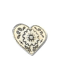 Paisley Heart Claw Clip