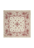 Paisley Silk Bandana - Vanilla Cream