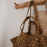 Elisa Leopard Caramel Tote