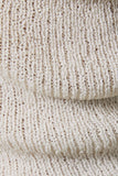 COWL NECK HALTER KNIT TOP