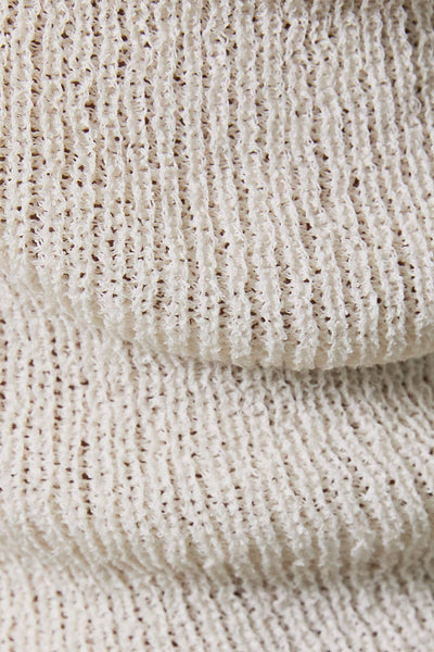 COWL NECK HALTER KNIT TOP