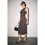 Ainsley Polka Dot Midi Dress