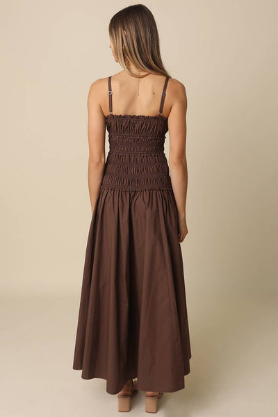 Luna Smocked Maxi Cotton Dress
