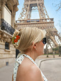 Orange Blossom Hair Claw Clip