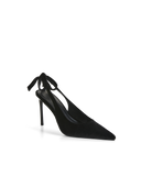 Billini Fatima Heel in black velvet side view