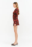 Sofie the Label Palermo Dress in brown floral, back view