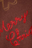 Merry Christmas Embroidered Sweater