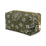 Bandana Cosmetic Case - Moss Olive