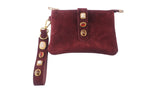 Gemstone Suede Wristlet & Keychain Set