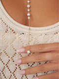 Coastal Pearl Lariat