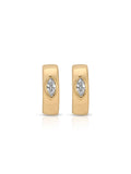 Small Marquise Crystal Hoops