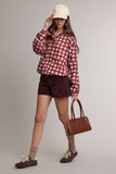 Rosie Check Windbreaker