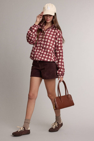 Rosie Check Windbreaker