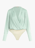 The Slinky Date Blouse - Light Sage