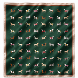 Equestrian Satin Scarf - Preppy Green