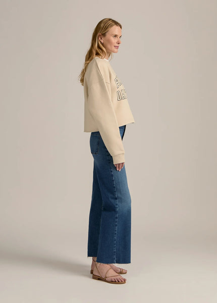 Cropped Collegiate Sweatshirt