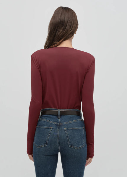 The Slinky Date Blouse - Vino