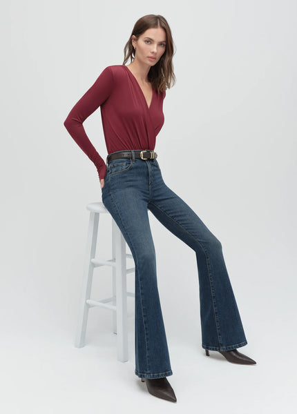 The Slinky Date Blouse - Vino