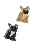 Solar Eclipse Frenchie Dog Breed Claw Hair Clip