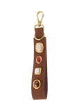 Most Wanted Gemstone Suede Keychain
