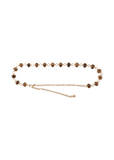 Most Wanted Glossy Coffee Bean Chain Belt