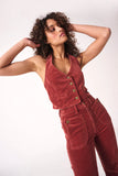 Halter Vest - Brick Cord