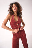 Halter Vest - Brick Cord