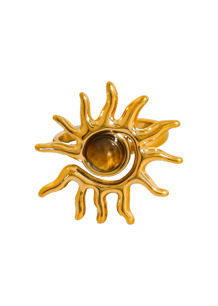 Hawthorne Tiger Eye Sun Ring