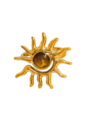Hawthorne Tiger Eye Sun Ring