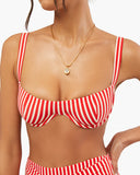 Sorrento Stripes Bikini Top