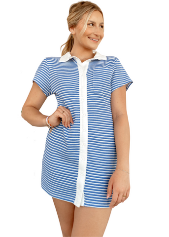 Waffle Shirt Dress