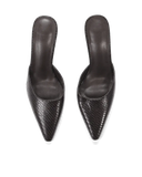 Yovanni Heel in chocolate snake, angle 2