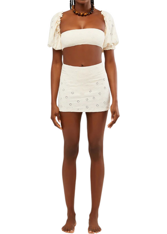 Eyelet Swim Skort