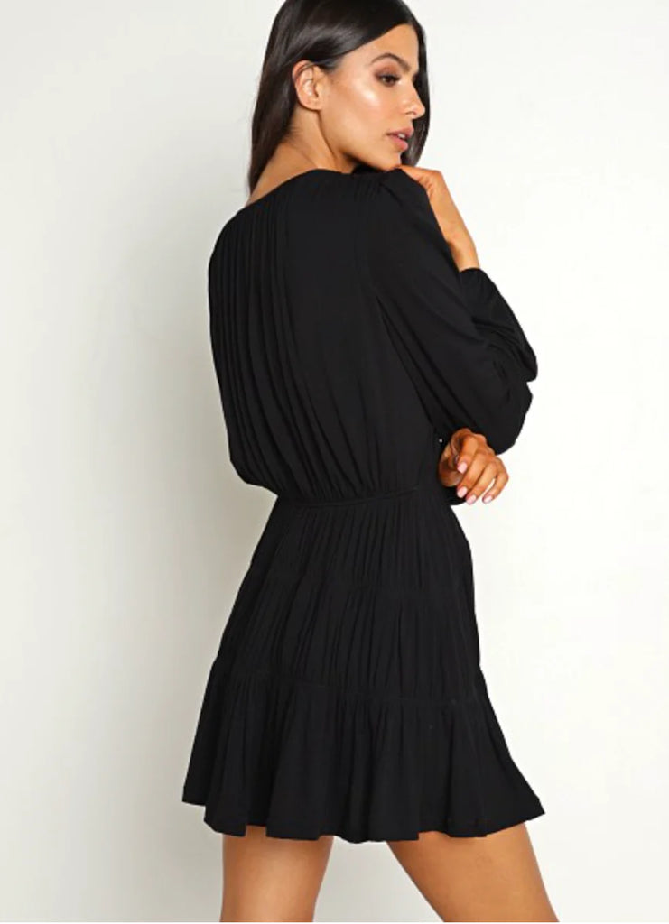 Indah Francesca Mini Dress - Black | VIDA MOULIN Indah Francesca Mini Dress - Black | VIDA MOULIN