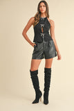 Jewel Bow Halter Top