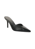 Billini Karey Heel in black lizard patent