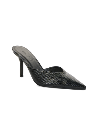 Billini Karey Heel in black lizard patent