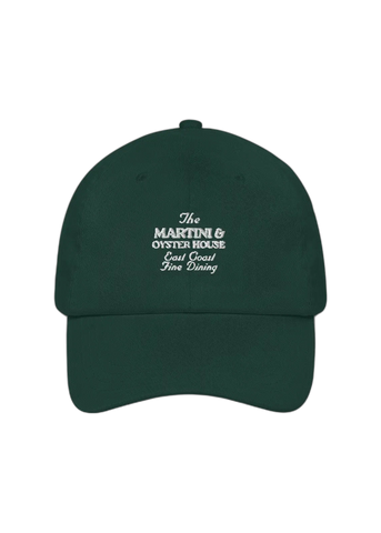 Kirty Studio Martini & Oyster Dad Hat in green