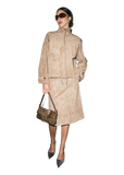 Loucia Cassidy Funnel Neck Jacket in tan