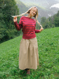 Lisa Says Gah Luna Sweater in Cherry Cola
