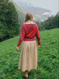 Lisa Says Gah Luna Sweater in Cherry Cola