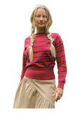 Lisa Says Gah Luna Sweater in Cherry Cola