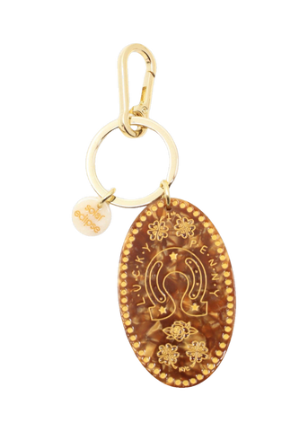 Solar Eclipse Lucky Penny Bag Charm and Keychain