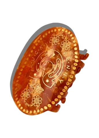 Solar Eclipse Lucky Penny Claw Clip