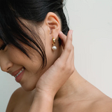 Devon Stone Drop Hoops