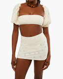 Eyelet Swim Skort